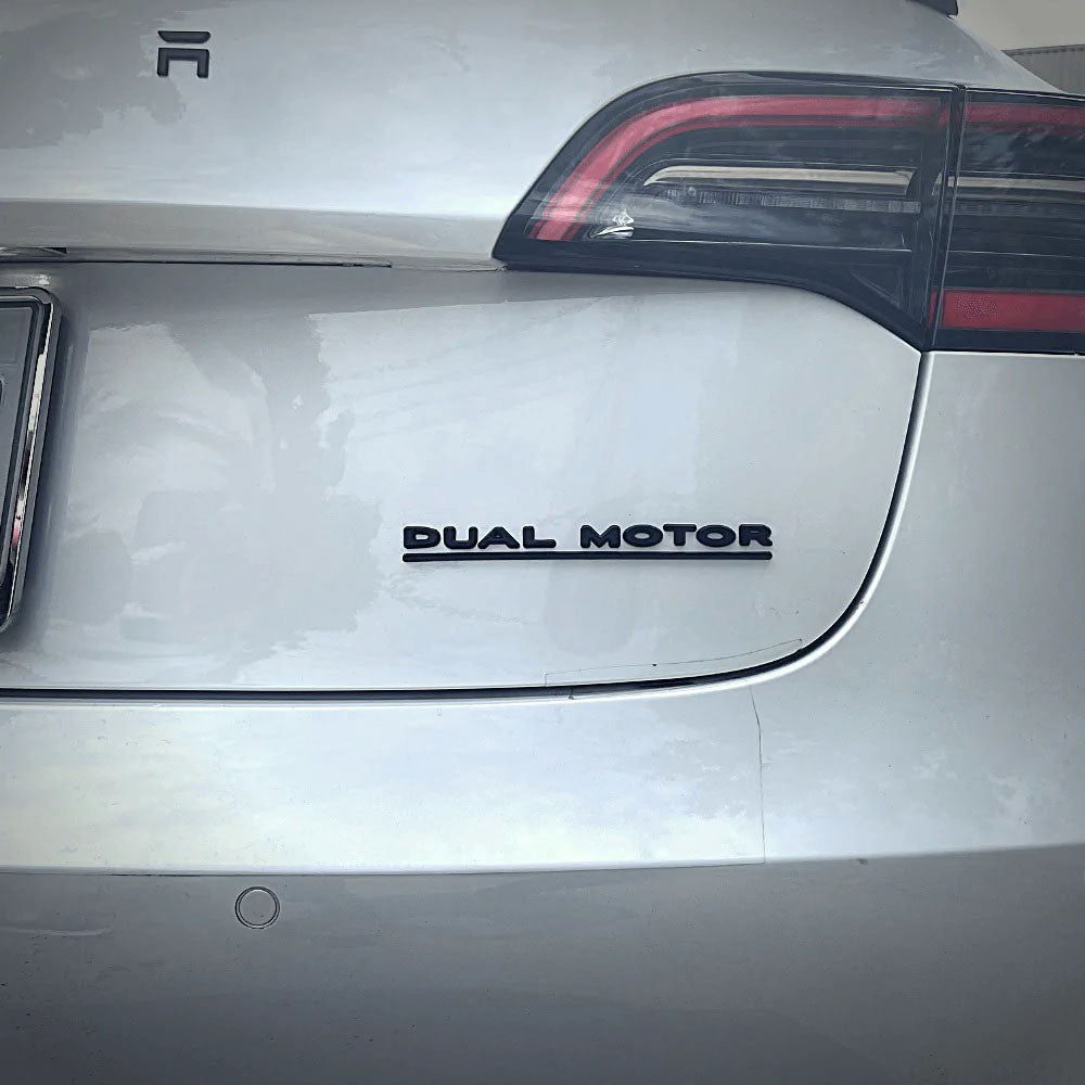 1x 20 cm Silhouette Aufkleber für Tesla Model S – gestickert